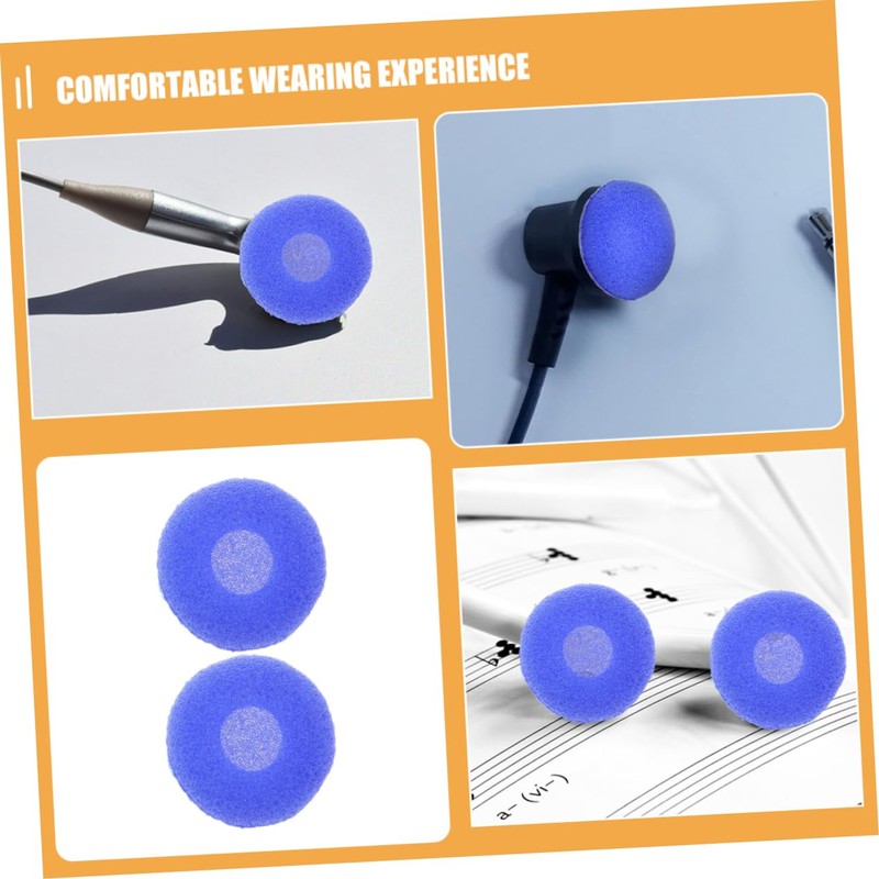SHOWERORO 100pcs Earphone Cushions Soft Sponge Earbud Tips Covers for