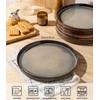 theterra Dinner Plates Set of 6, 10.25 Inch Ceramic Dinner