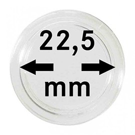 LINDNER Das Original Capsule per Monete Ø 2,5 mm Interno, Confezione da 10
