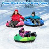 WOLKEK 3Pack Snow Tubes, Snow Sled for Kids and Adults,