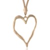 COOSTUFF ANNA Love Heart Pendant Necklace for Women Fashion Jewelry