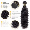 QTHAIR 16A Grade Deep Wave Human Hair Bundles with Middle