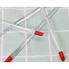 ONLYKXY 4 Pieces 17 cm Nail Cuticle Pusher, Red Rubber