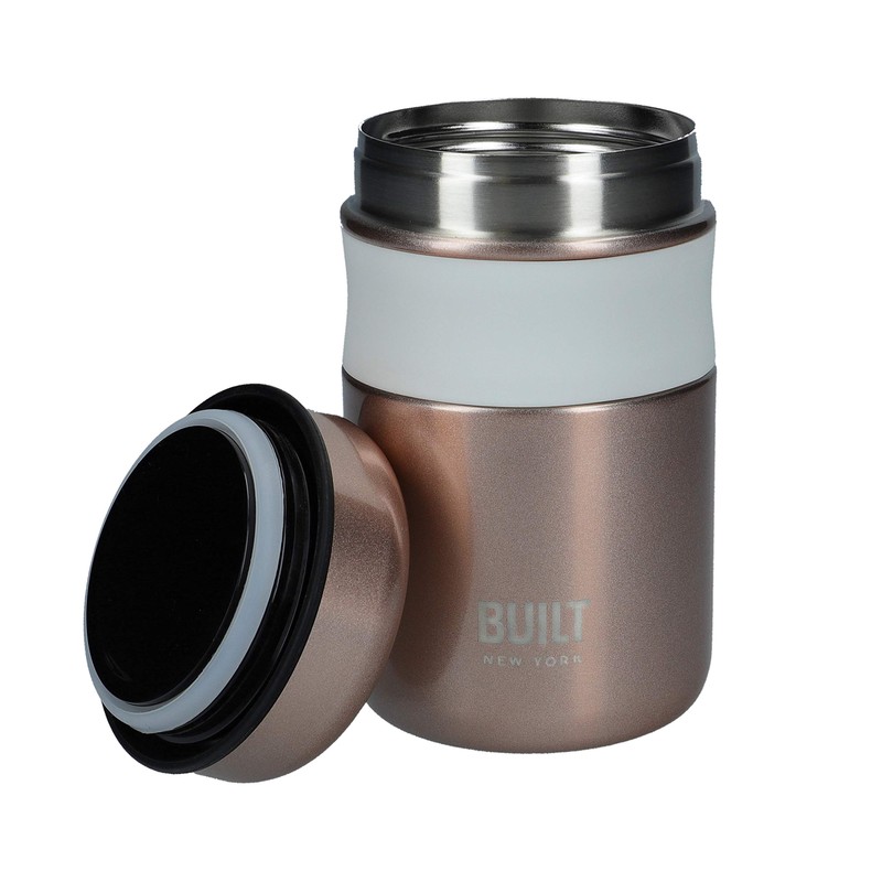 BUILT Double Wall Vacuum Insulated Food Flask for Hot and