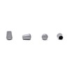 10mm Rubber Feet, Grey Tube End Caps, Pack of 4