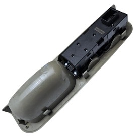 SWITCHDOCTOR Fully Assembled Window Master Switch and Bezel Set for 1999-2005 Volkswagen Jetta (Gray)