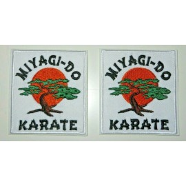 Unbranded    Karate Kid MIYAGI-DO KARATE 2.75" Embroidered Iron On Patch Set of (2)