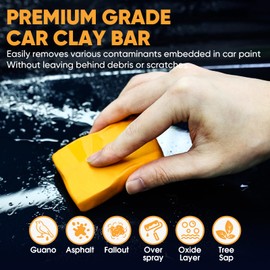 TEAWOO Car Clay Bar 4 Pack 400g, Premium No Scratch Magic Clay for Car Wash, Auto Detailing Cleaner for Auto, SUV, RV, Truck & Glass