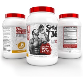5% Nutrition Rich Piana Shake Time | 24g Animal-Based Protein Drink | Beef, Chicken, Whole Egg | No Sugar, Dairy, or Soy (Chocolate)