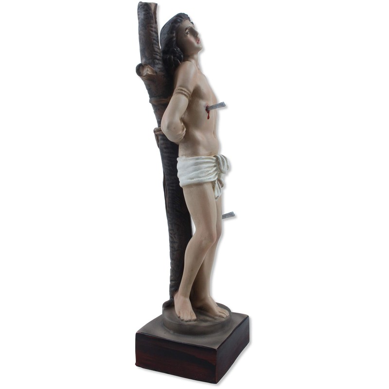 Religious proposals Statue of St. Sebastian. Height 30 cm. Hand