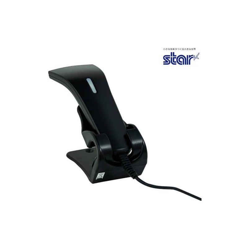 Star Micronics mPOP Handheld USB 1D Barcode Scanner with Stand
