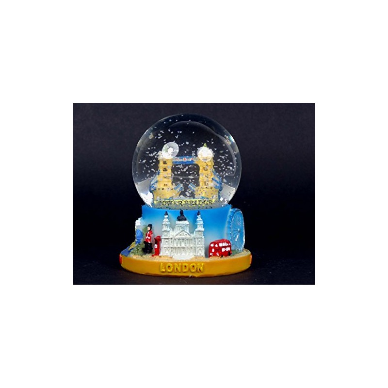 Snow Globes Medium Detailing London Tower Bridge, London Collectable Souvenir