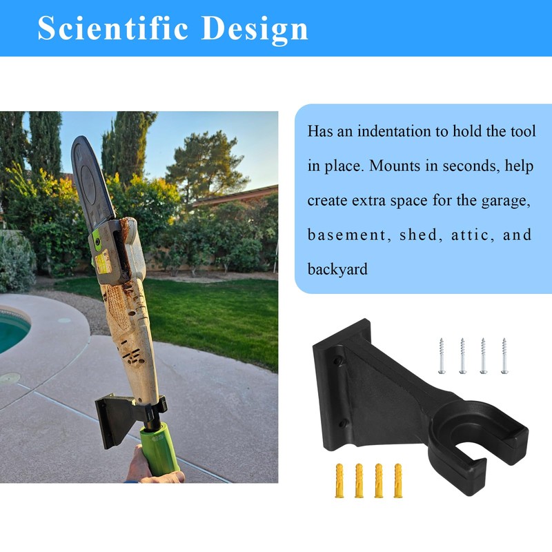 Premium Heavy-Duty Wall Hanging Holder for Garden Power Tools, Garage