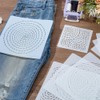 FREEBLOSS 8Pcs Sashiko Stencils Sashiko PET Template Annual Ring Embroidery