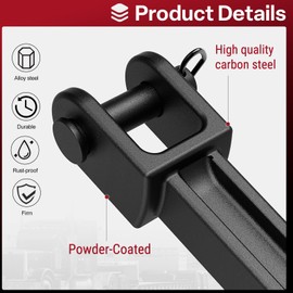 LCGP A20-6014 Single Tow Hook Kit,Semi Trucks Hitch-Front Tow with A65-6008 Pull Pin A65-6007 Frame Pin Compatible with Peterbilt and Kenworth 2008-2004 for Provides Towing Function