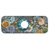 Faucet Fast Absorbent Pad - Chromatic Blooms And Butterfly ,