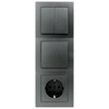 MC Power Flair Socket Set, Anthracite, Matte, Sockets with Child