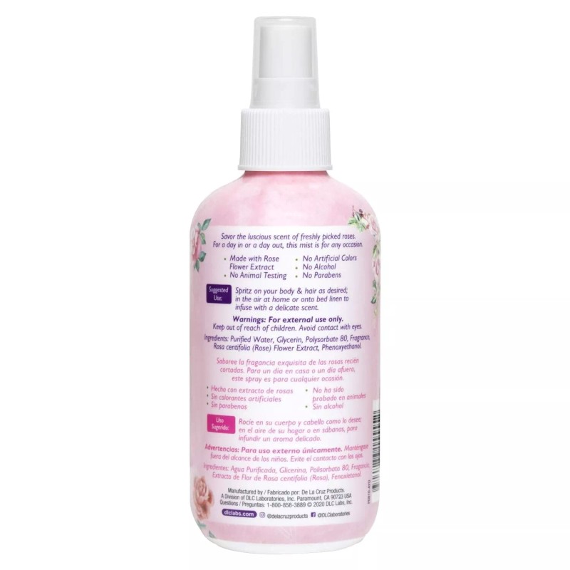 Rose Water Agua De Rosas Con Glicerina Organica Natural Cologne