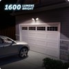 Globe Electric 17000186 20W Twin Head Black 1600 Lumens Wall