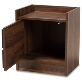 Baxton Studio Hale nightstands, Walnut Brown