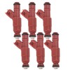 TOPAZ 6Pcs Fuel Injectors Replacement for Do-dge Da-kota Durango Ram