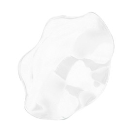 iplusmile Replacement Transparent Wavy Glass Dish for Essential Burner Aromatherapy Plate for Wax Melts and Scented Oils Glass Melting Tray for Home Decor