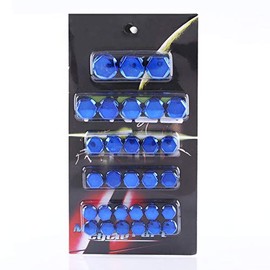 Motorcycle Screw Nut Universal Fit for – 30Pcs Multi-Size Set in 7 Colors for Engine and