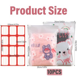 Pack of 10 Newborn Bags, Two Different Sizes, Interchangeable Bags for Newborn, Hospital and Nursery, Great Gift for Birth List for Boys and Girls