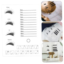 Mikinona 1pc Eyelash Display Board Eyelash Extensions Strip Applicator False Eyelash Display Tray Makeup Palette Eyelash Extension Supplies Lash Tools Lash Extension Kit Eyelid Tape Acrylic