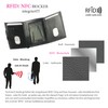 Slim Wallet Deluxe, Carbon leather black with coin compartment small,