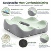 Ergonomic Memory Foam Seat Cushion for Daily Sitting – 3-Zone