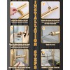 LVYIHAN 59 inch Round Stainless Steel Door Pull Push Handle