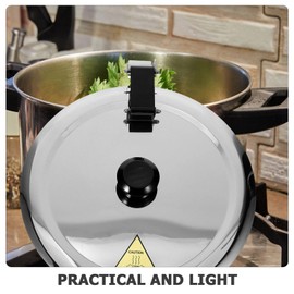 HOLIDYOYO Soup Kettle Lid 10L Electric Soup Warmer Lid Stainless Steel Insert Pot Hinged Lids Food Kettle Warmer Cover for Home Restaurant Catering, 24.30X24.30X2.00CM, Silver, O0QQCJX0C222232QP4A