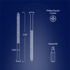 Reinforced Door Screw Kit for Strike Plates, Deadbolt Plates, and