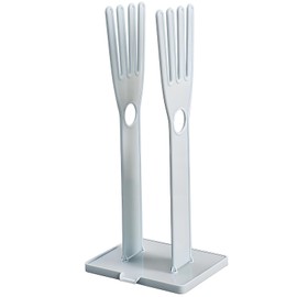 safycaby Kitchen Glove Holder Kitchen Glove Stand Holder Rubber Glover Drying Dryer Rack Reusable Rubber Glove Clothes Drying Rack for Dish Gloves and Rags (Blue)