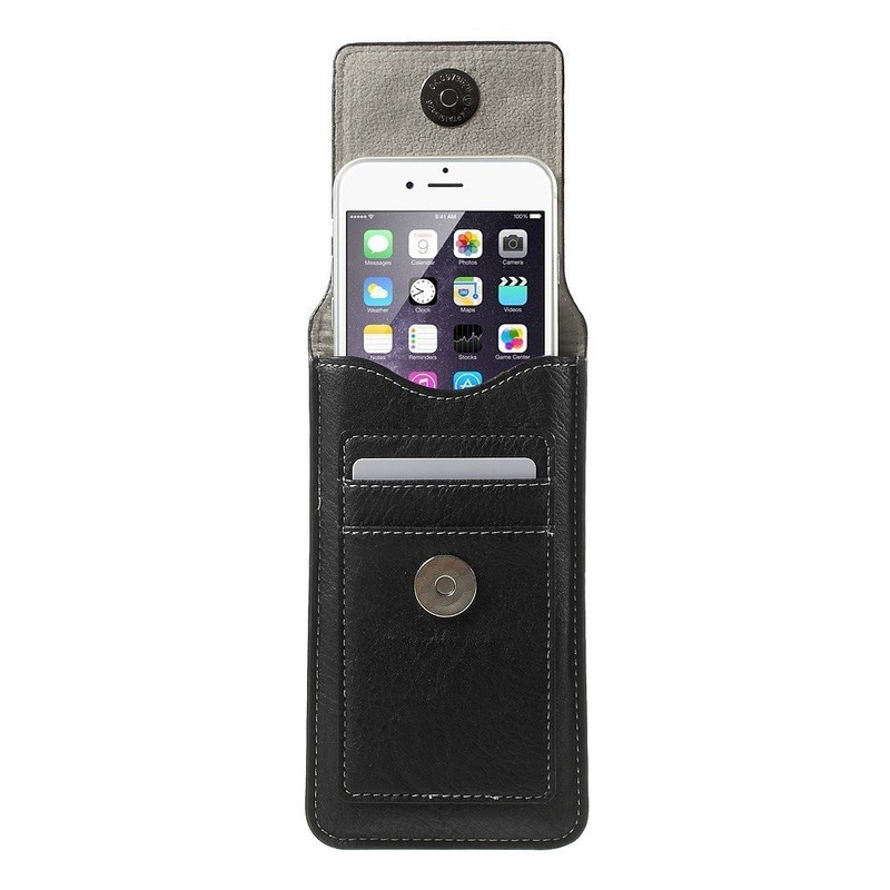 DFVmobile - Belt Case Cover Premium Synthetic Leather Vertical and