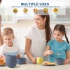 HOTEC BPA Free Unbreakable Wheat Straw Cereal Bowls - Microwave