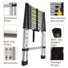 Telescoping Extension Ladder 14.5 FT, Folding Telescopic Aluminum Ladders, Lightweight