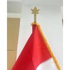 FRF FLAG Gold Brass Canadian Maple Leaf for Indoor Flagpole