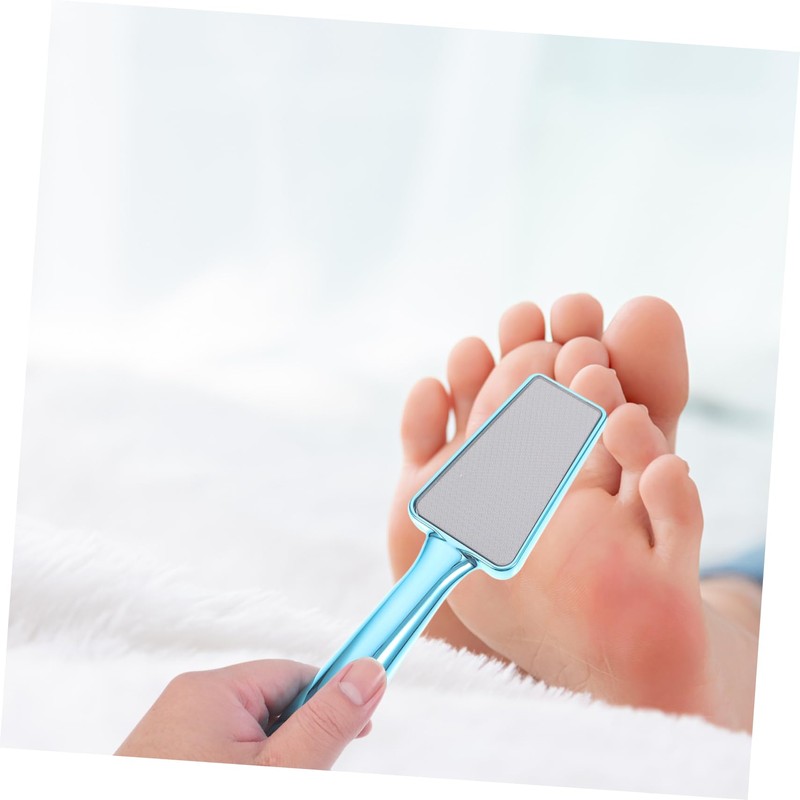 Mikinona 1pc Double Sided Foot Scrubber Ergonomic Callus Remover Tool