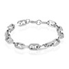 LCTrusttmor Gahna Stainless Steel Bracelets for Men, Silver Link Chain