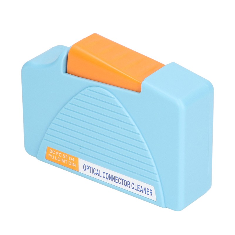 Cassette Optical Connector Cleaner Fiber Optic End Cleaning Box for