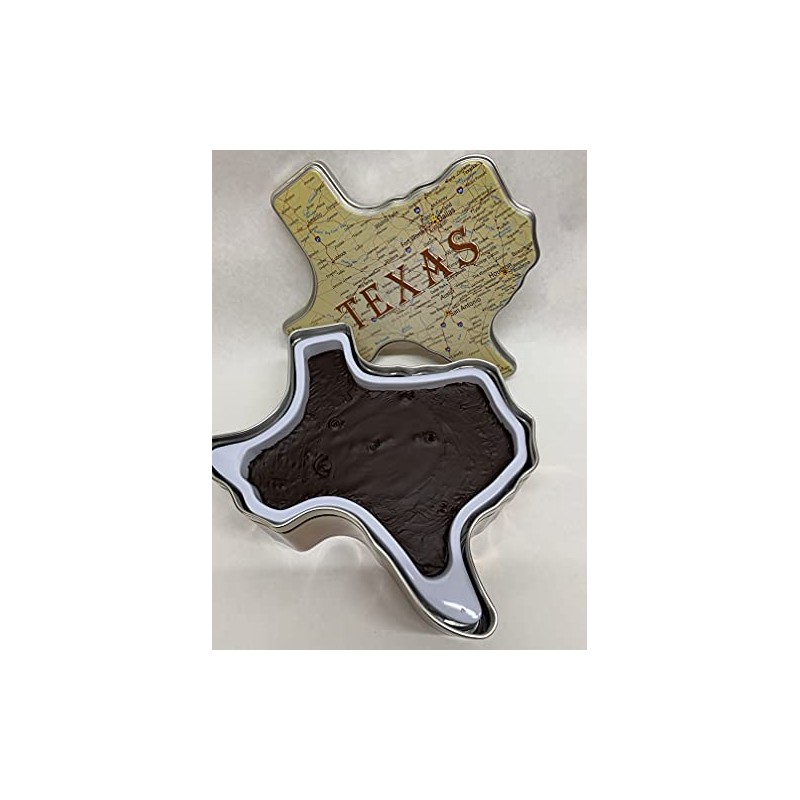 Holiday Farms Fudge in a Texas Roadmap Gift Tin (Chocolate)
