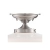 Regency Hill Floating Rustic Farmhouse Ceiling Light Semi Flush-Mount Fixture