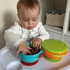 Nuby Stackable Suction Bowls – Air-Tight Seal Lid| Suction Base