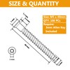 YaaYii M5 x 40mm Confirmat Screws Black 100 PCs, Hex