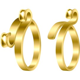 2Pcs Crochet Ring, Adjustable Knitting Crochet Loop Ring, Metal Open Yarn Guide Finger Holder Yarn Tension Rings For Finger For Faster Knitting, Knitting & Crochet Supplies For Mother Grandma Present