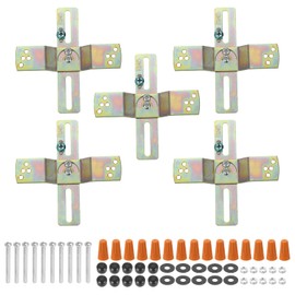 PATIKIL Light Fixture Mounting Bracket, 5set Ceiling Wall Light Crossbar 180 Rotation Universal Lamp Fixture for Chandelier Pendant Light, Galvanized Color