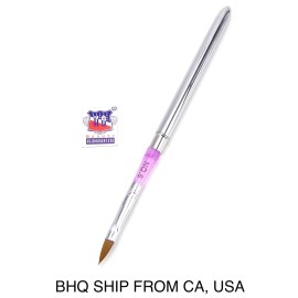 Beauty Headquarters Pro Marble Sable Acrylic Nail Art Design Paint Painting Brush Pen - Size 6