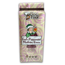 The Coffee Fool Espresso Coffee, Fool's Peppermint Mistletoe Kisses, 12 Ounce